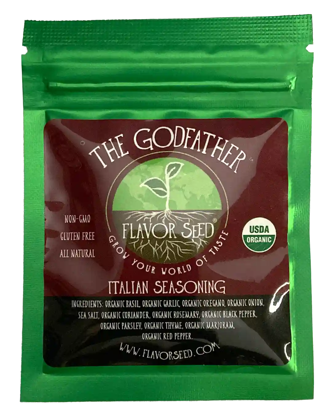 The Godfather organic Italian seasoning sample pack
