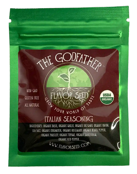 The Godfather organic Italian seasoning sample pack