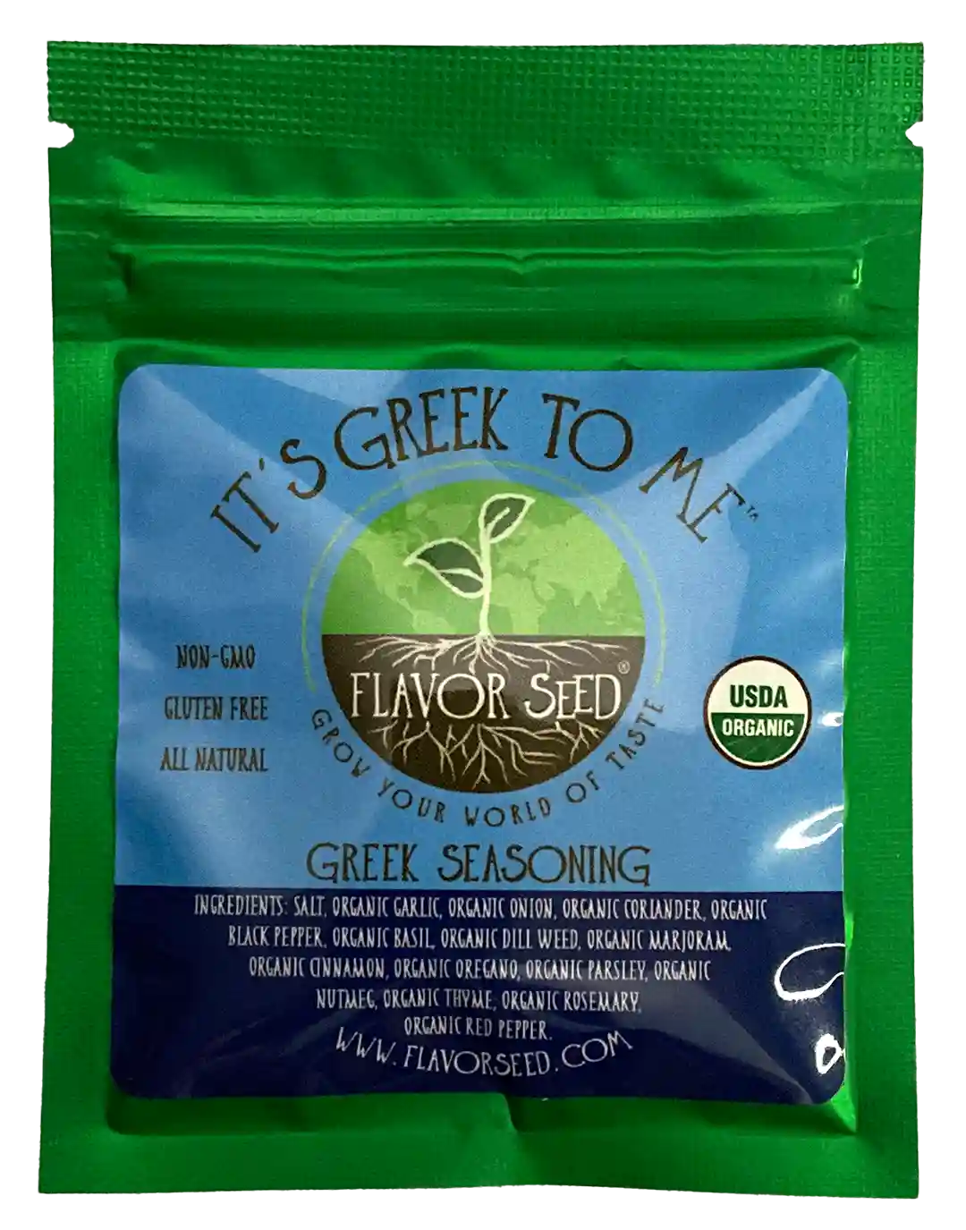 It's Greek To Me organic Greek seasoning sample pack