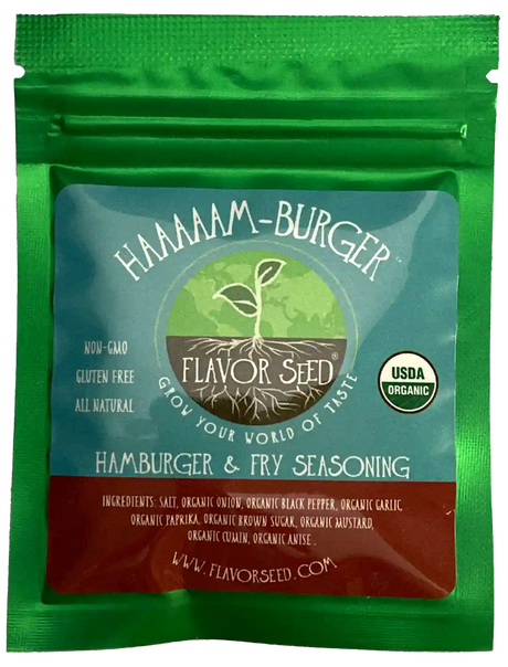 Haaaaam-Burger organic hamburger and fry seasoning sample pack