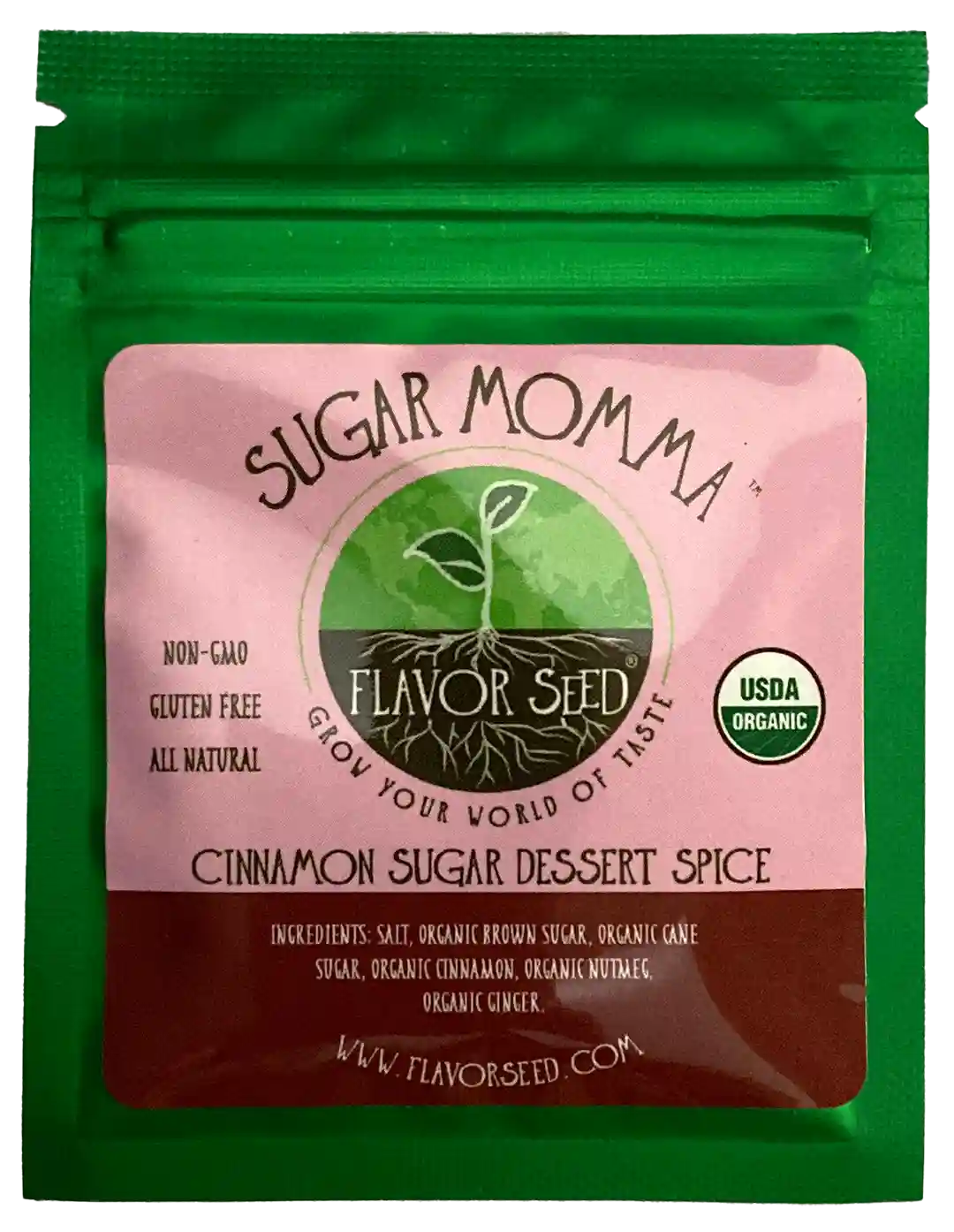 Sugar Momma organic cinnamon sugar dessert spice sample pack