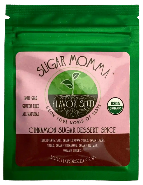 Sugar Momma organic cinnamon sugar dessert spice sample pack