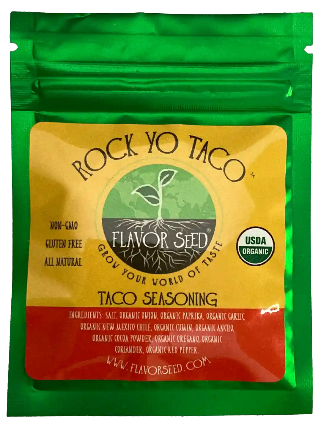 Rock Yo Taco organic taco seasoning sample pack