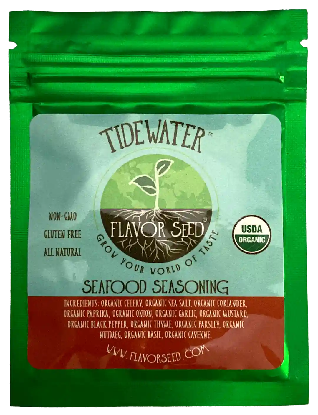 Tidewater organic seafood seasoning sample pack