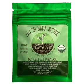 Zilch Nada None organic no salt all purpose sample pack