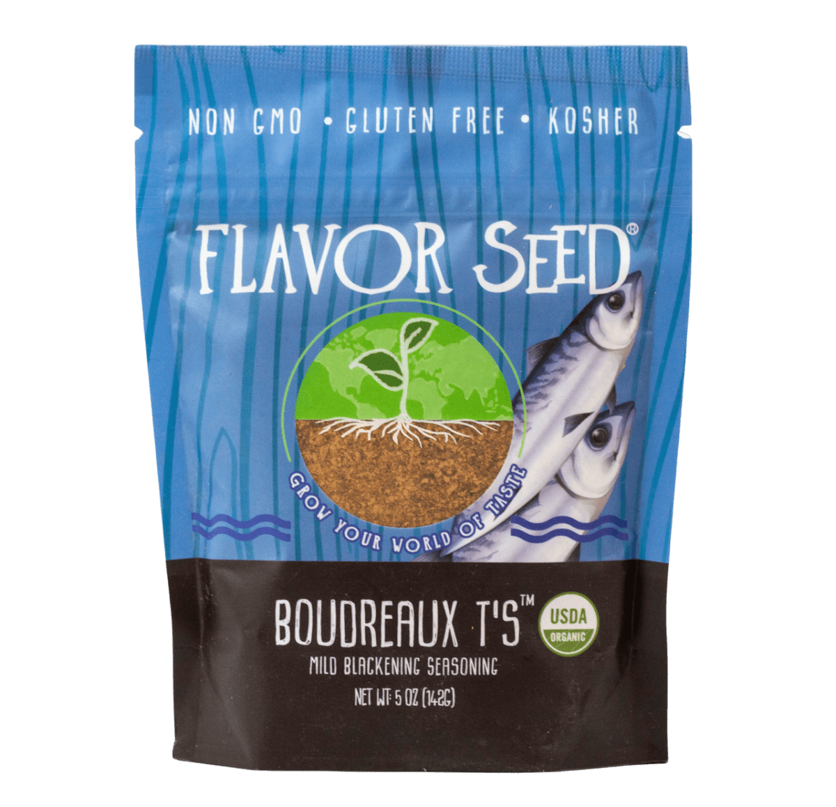 FLAVOR SEED - Boudreaux T's Organic Mild Blackening Seasoning - Flavor Seed