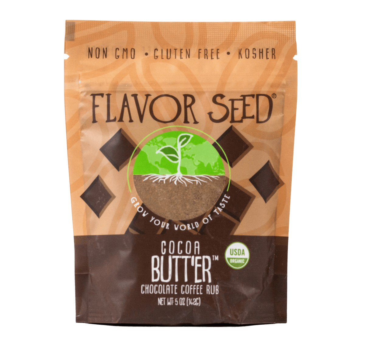 FLAVOR SEED - Cocoa Butt'Er Organic Chocolate Coffee BBQ Dry Rub | Award Winning #1 - Flavor Seed