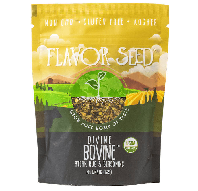 FLAVOR SEED - Divine Bovine Organic Steak Rub and Seasoning - Flavor Seed