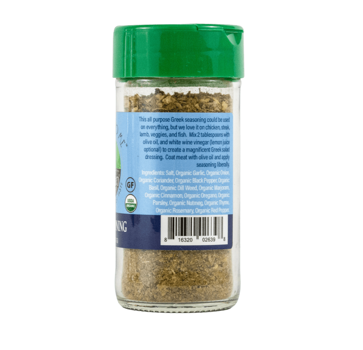 Greek Seasoning Blend - Organic - No Salt - 4 oz