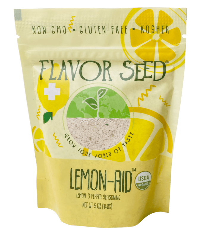 FLAVOR SEED - Lemon-Aid Organic Lemon 3-Pepper Seasoning - Flavor Seed
