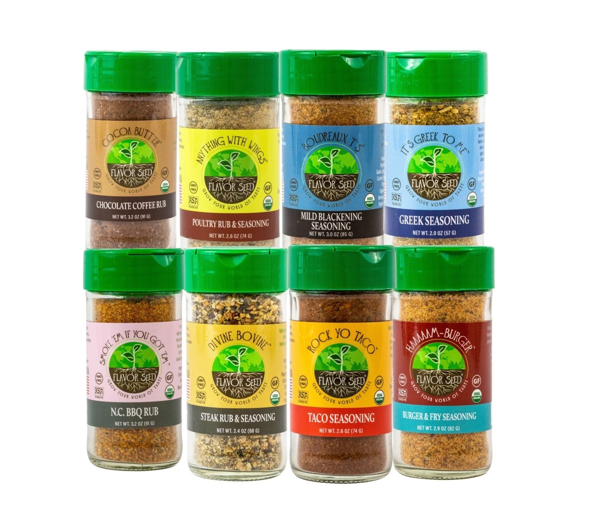 The Essentials (8 Seasoning Set) – Flavor Seed
